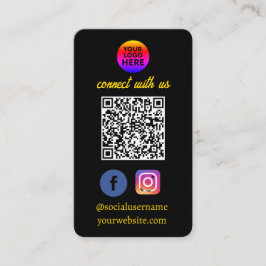 obrigado seu logotipo para cartão de visita com có