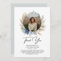 Obrigado Simpatia Foto Funeral Bereavement