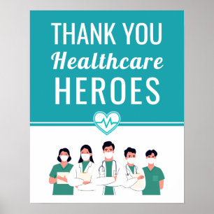 Obrigado Sinal de Medicina Poster