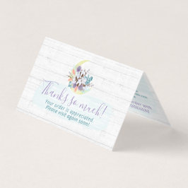 Obrigado Southern Floral Cotton Moon Rustic Card