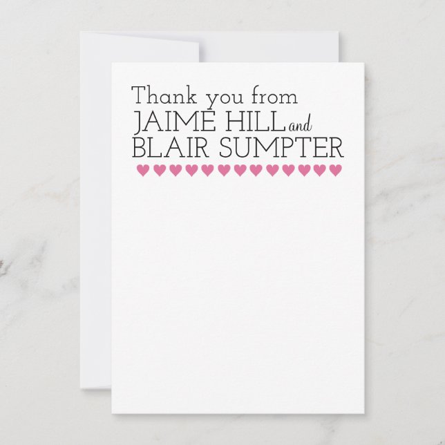 Obrigado Tipografia Cardíaco Gráfico Contemporâneo (Frente)