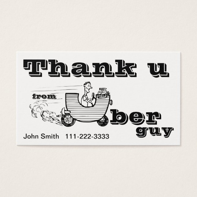 Obrigado U - da Cara Uber (Frente)