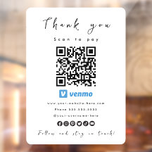 Obrigado Vênmo Verificação de Código QR para Pagar