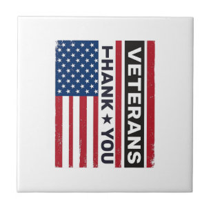 Obrigado Veteranos Design de Vetor de Bandeira Ang