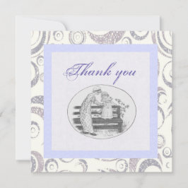 Obrigado Vintage Blue Cinza Girly