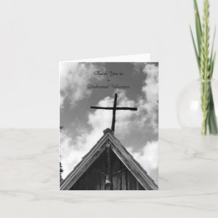 Obrigado Voluntários Cartão de Nota B&W, Igreja An