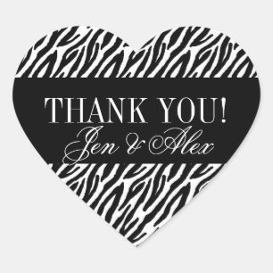 Obrigado zebra das etiquetas do favor do casamento