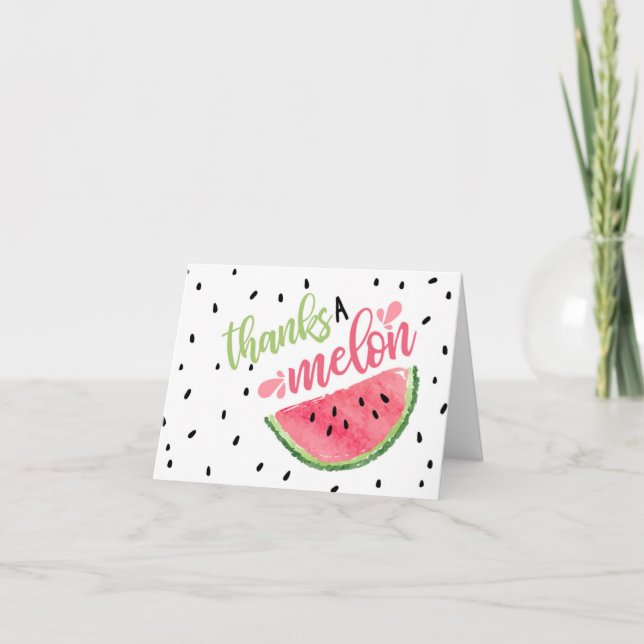 Obrigados A Cartões de agradecimentos Melon (Frente)