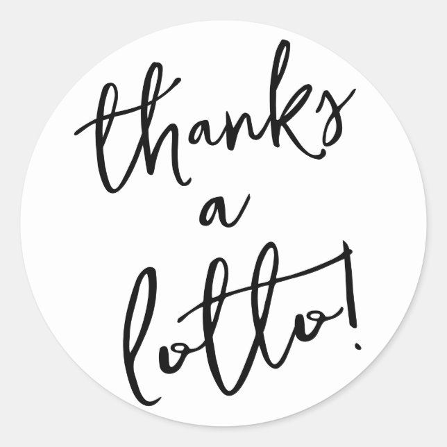 Obrigados brancos e pretos, um adesivo digital (Frente)