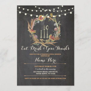 Obrigados Dando Convite De Ação De Graças