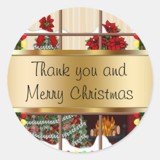 Obrigados de adesivos Natal