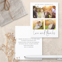 OBRIGADOS De Amor 3 Fotos Casamento Obrigado