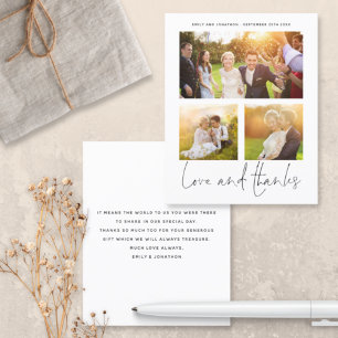 OBRIGADOS De Amor 3 Fotos Casamento Obrigado