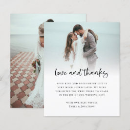 Obrigados de Amor com Casamento de Script Negativo