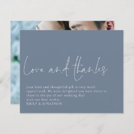 Obrigados De Amor Foto Casamento Obrigado Azul