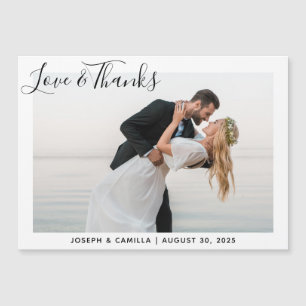 Obrigados De Amor Foto De Casamento Minimalista