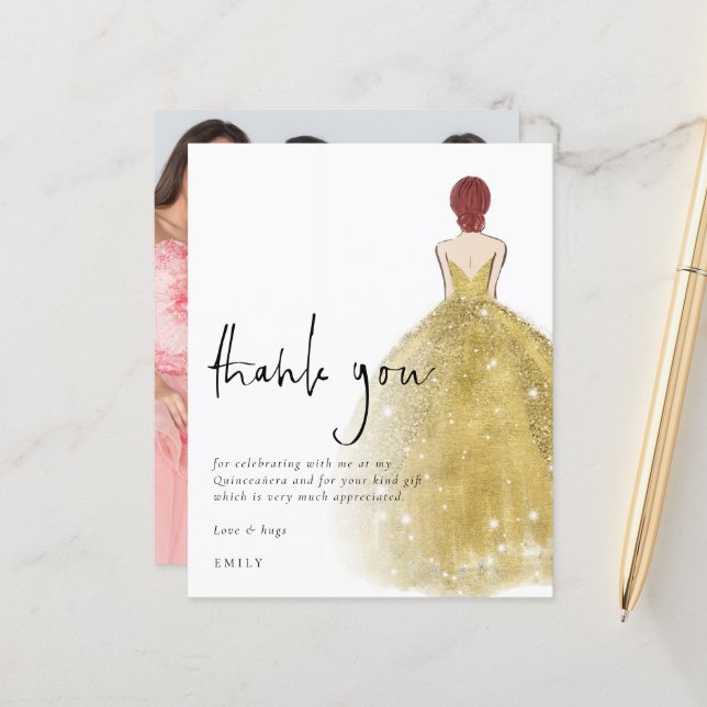 Obrigados de Quinceañera, Foto Dourada do palhaço  (Frente/Verso In Situ)