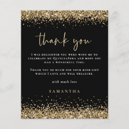 Obrigados do Partido Glitter Quinceañera Dourado d