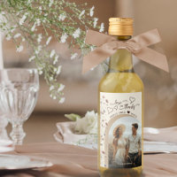 Obrigados e amor Boho Wildflower Foto de casamento