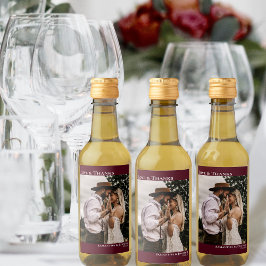 Obrigados e amor Foto simples de casamento Mini