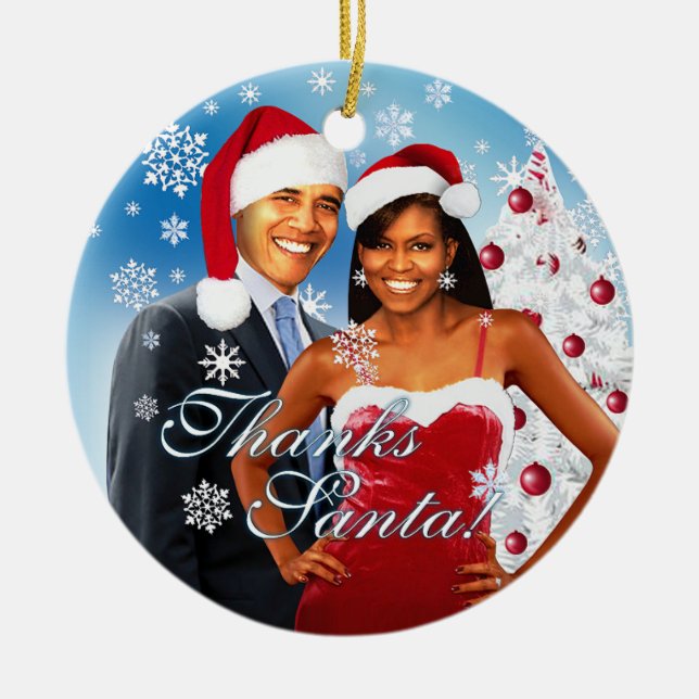 Obrigados, enfeites de natal do papai noel (Frente)