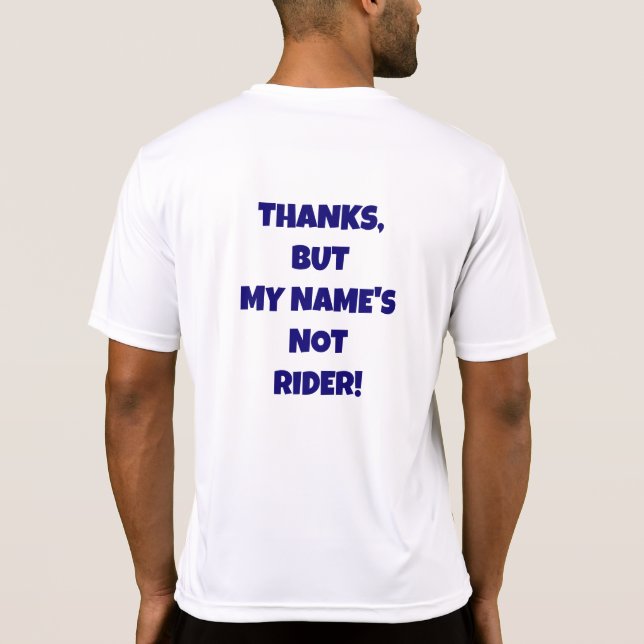 Obrigados, mas meu nome não é camisa Rider MTB (Verso)