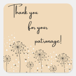 Obrigados naturais para o seu adesivo