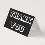 Obrigados, obrigado, cartão preto branco dobrado<br><div class="desc">Obrigados, obrigado, cartão de saudação preto branco dobrado</div>