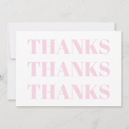 Obrigados, Obrigado, rosa claro do cartão moderno 