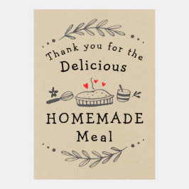 Obrigados para a Refeição Homemade