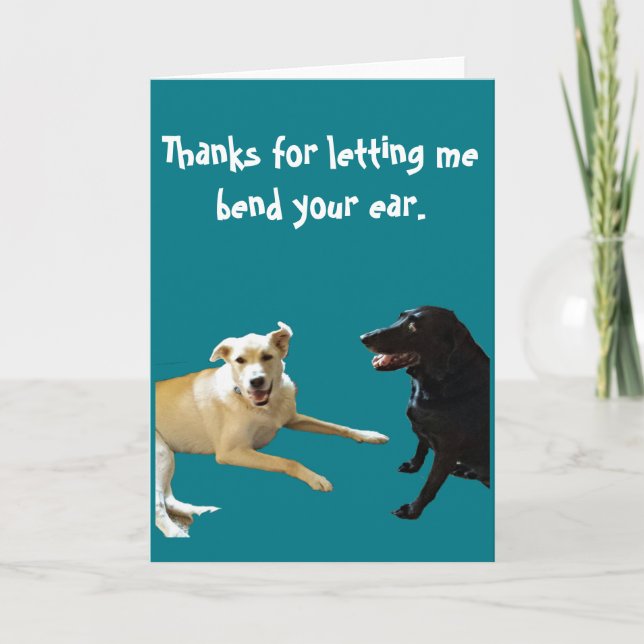 Obrigados para o cartão da conversa (Frente)