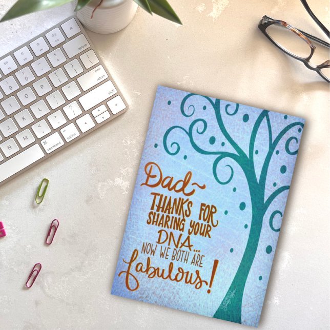 Obrigados para o DNA Cartão Engraçado do Dia dos P (Criador carregado)