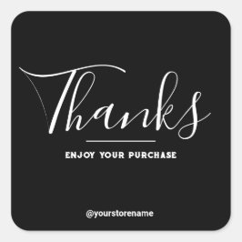 Obrigados para o seu adesivo de compras