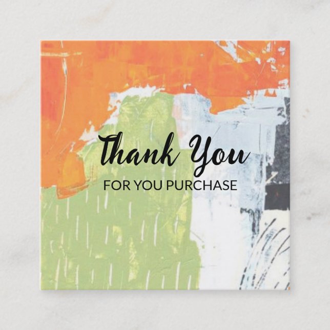 Obrigados para o seu cartão de compra (Frente)