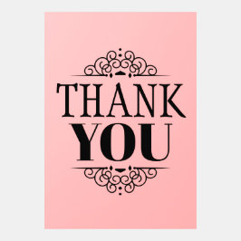 Obrigados simples com ornamentos Design