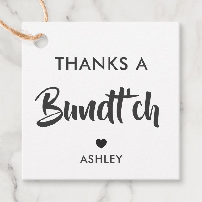 Obrigados Uma Etiqueta De Presente De Pacote, Etiq (Frente)