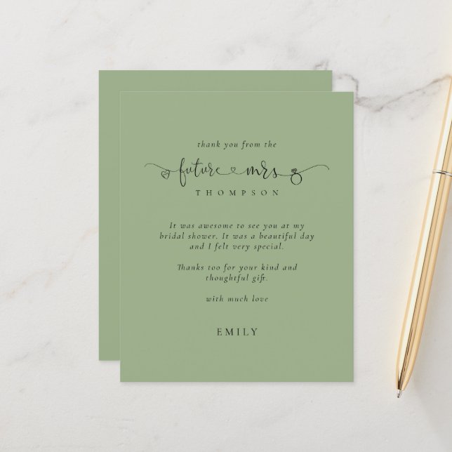 Obrigados Verdes da Sra. Chá de panela Sage (Frente/Verso In Situ)