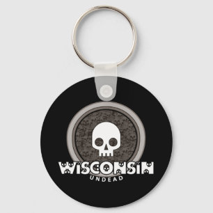 Obscuridade bonito do chaveiro de Wisconsin do