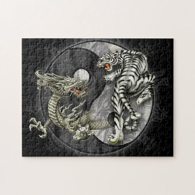 Obscuridade contra o quebra-cabeça claro (Horizontal)