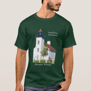 Obscuridade da camisa de Escanaba do farol do