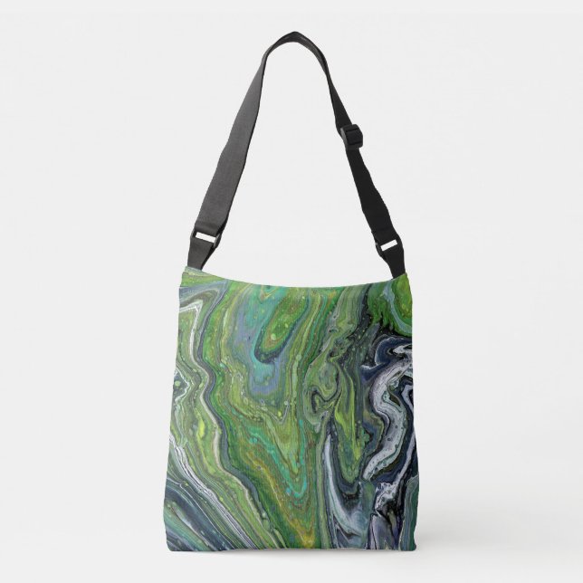 Obsession 3 Wild Green Abstract Tote (Frente)
