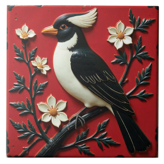 Obsidian and Ivory Perch (Frente)