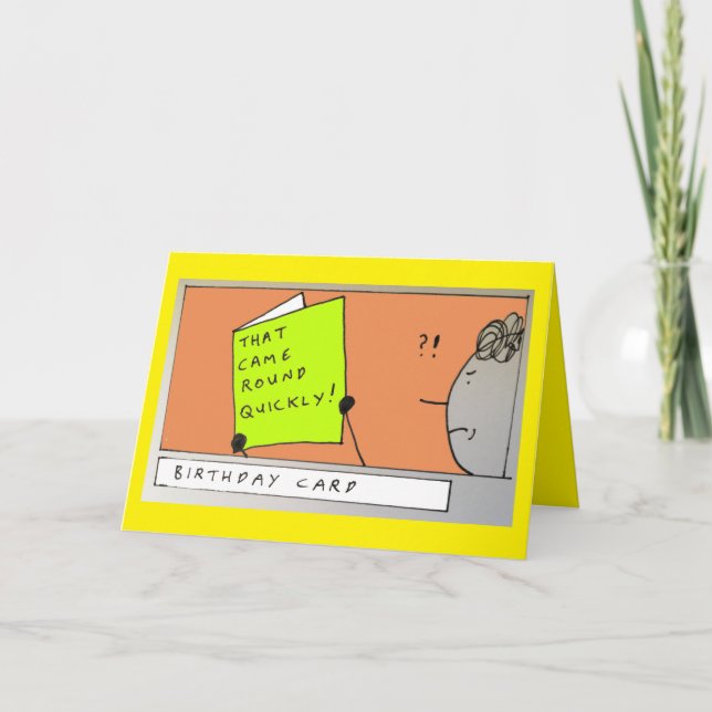 Obtendo Cartão de Piada de Aniversário Mais Antigo (Frente)