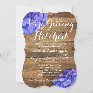 Obtendo Convites de casamento de Hydragea de Madei