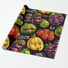 Obtenha seu papel de embrulho premium de frutas e 
