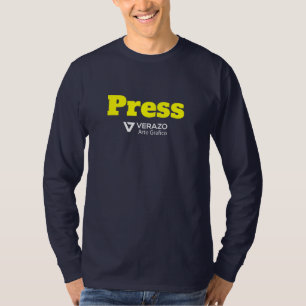 Obtenha sua camisa de credenciais de imprensa com