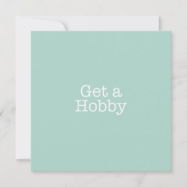 Obter cartão de nota de hobby (Frente)