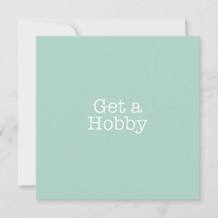 Obter cartão de nota de hobby