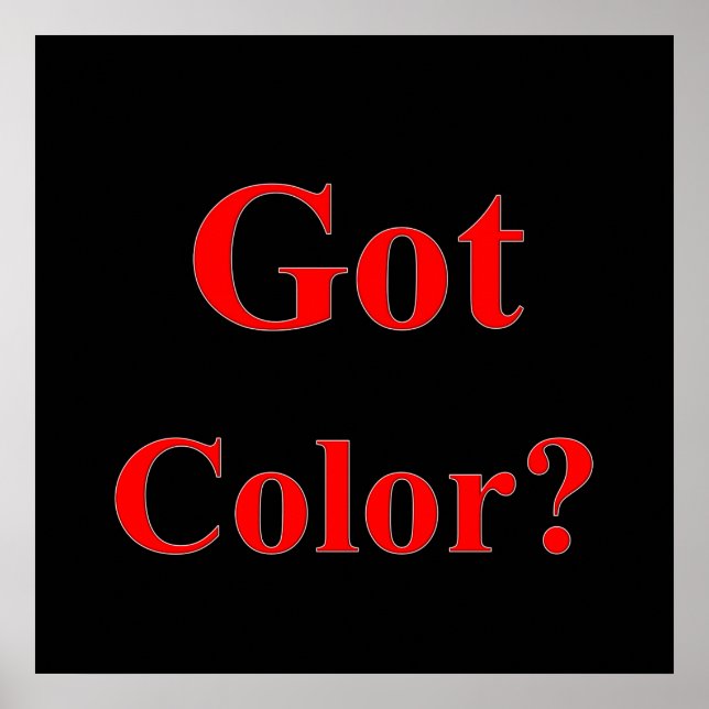 Obter Matriz de Poster de Cor (Frente)