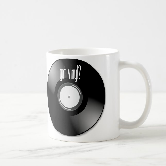 "Obteve o vinil?" Canecas da caneca de café do (Direita)